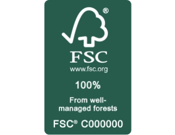 FSC 100% — From well-managed forests